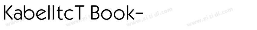 KabelItcT Book字体转换